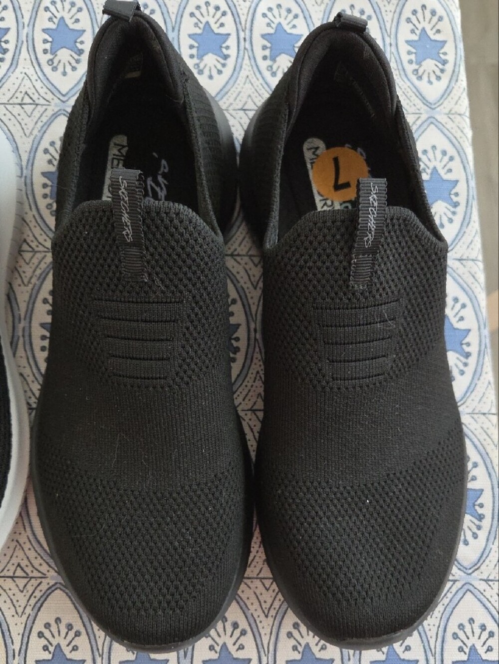 Skechers Black Knit Slip-On & Lace-Up Casual Sneakers Duo - Picture 3 of 5